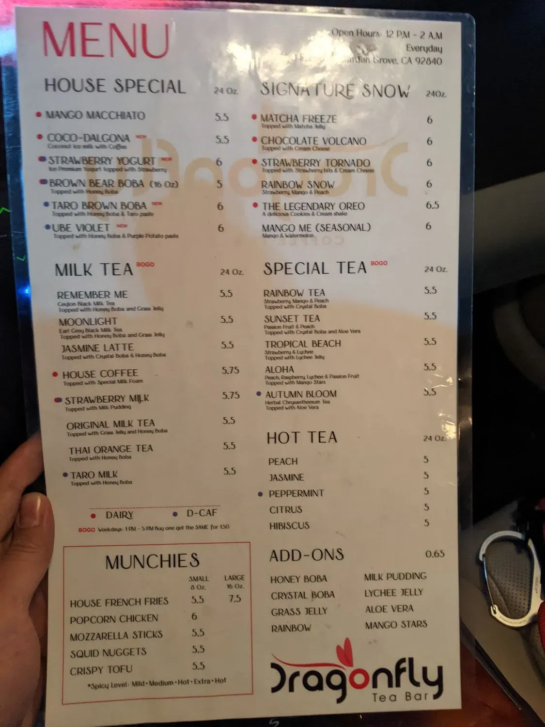 Menu 5