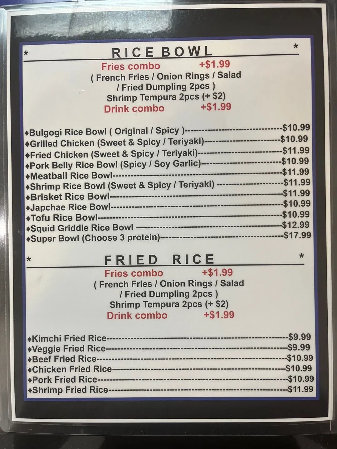 Menu 1