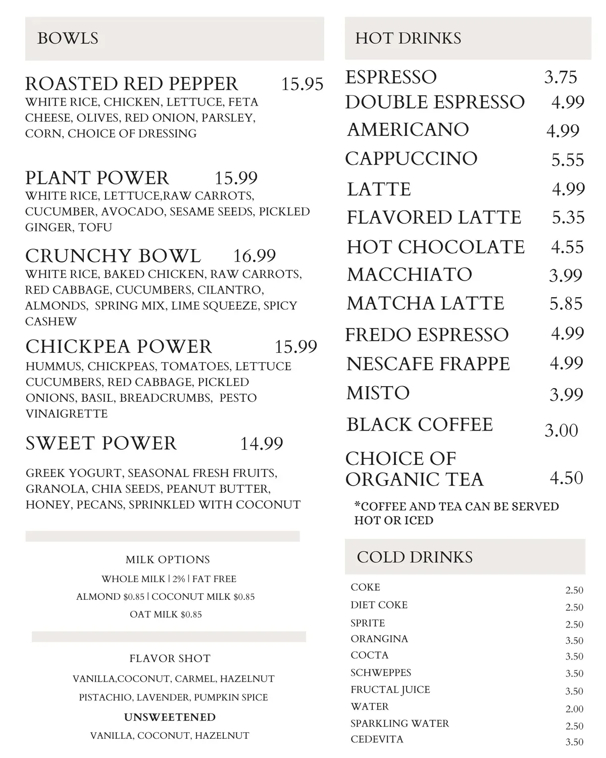 Menu 2