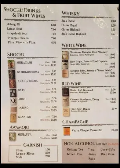 Menu 6