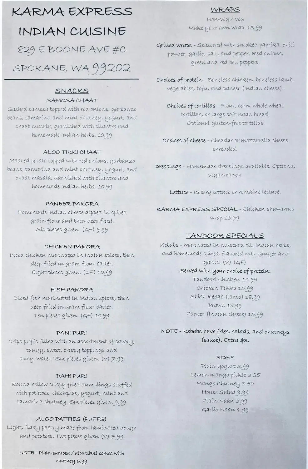 Menu 1