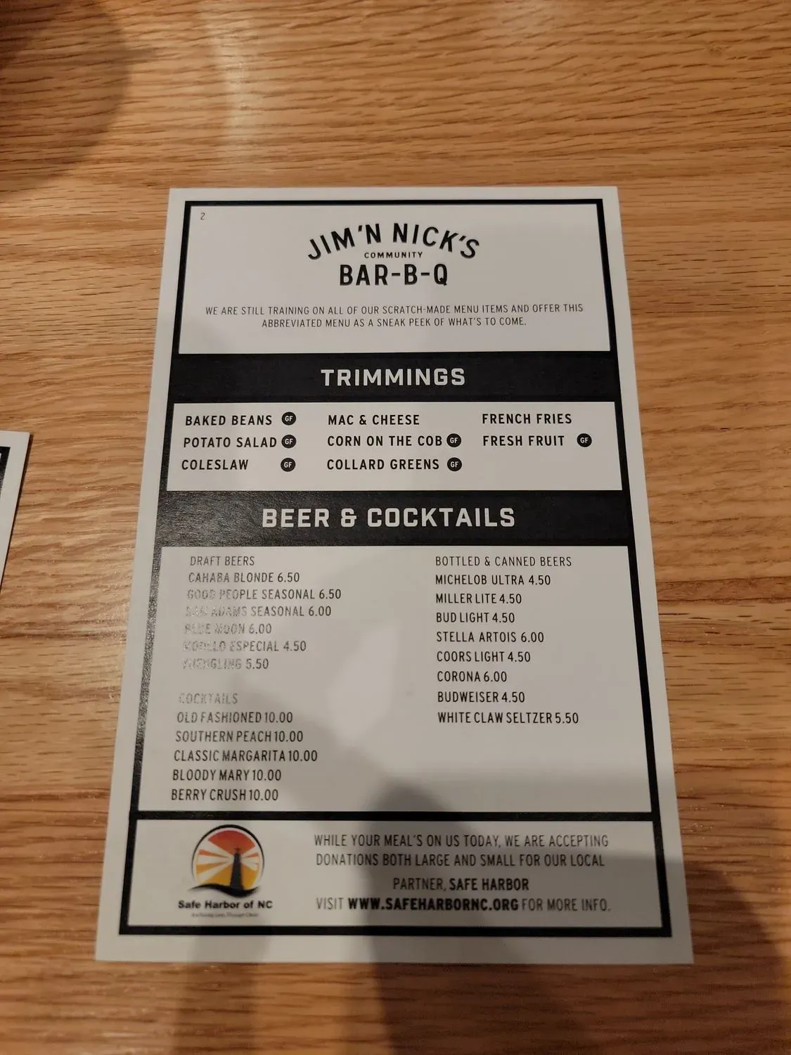 Menu 2