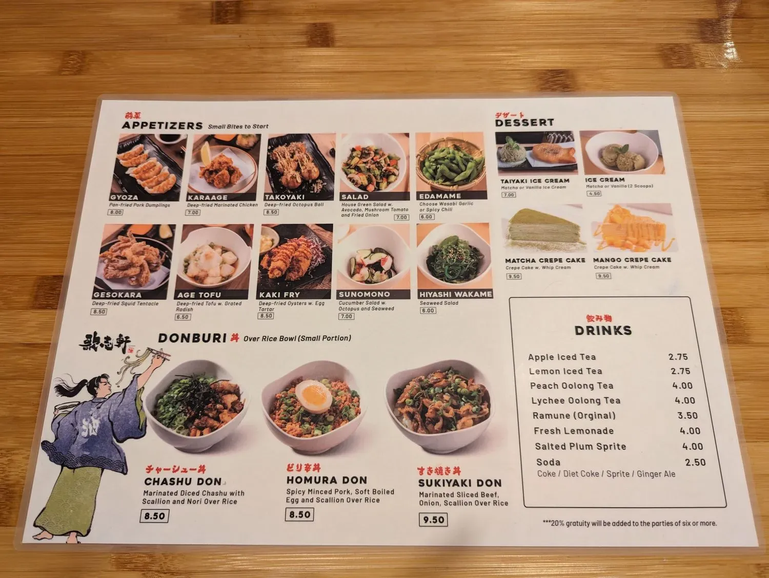 Menu 5