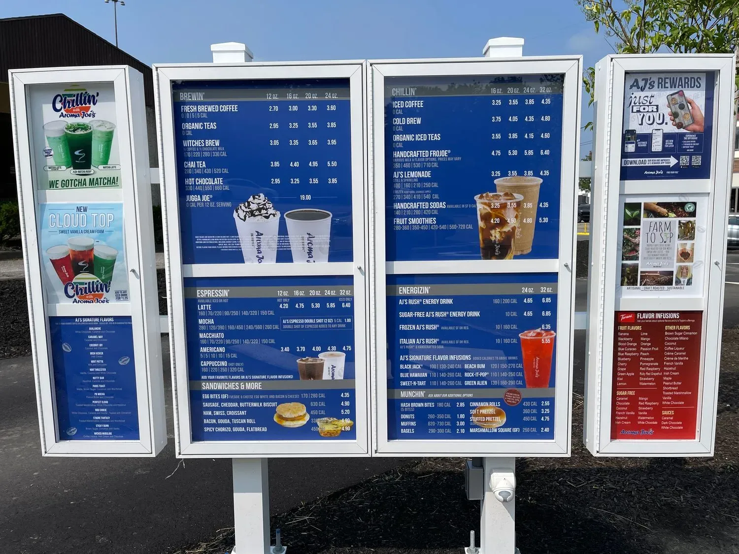 Aroma Joe's Coffee Menu - Updated October 2025