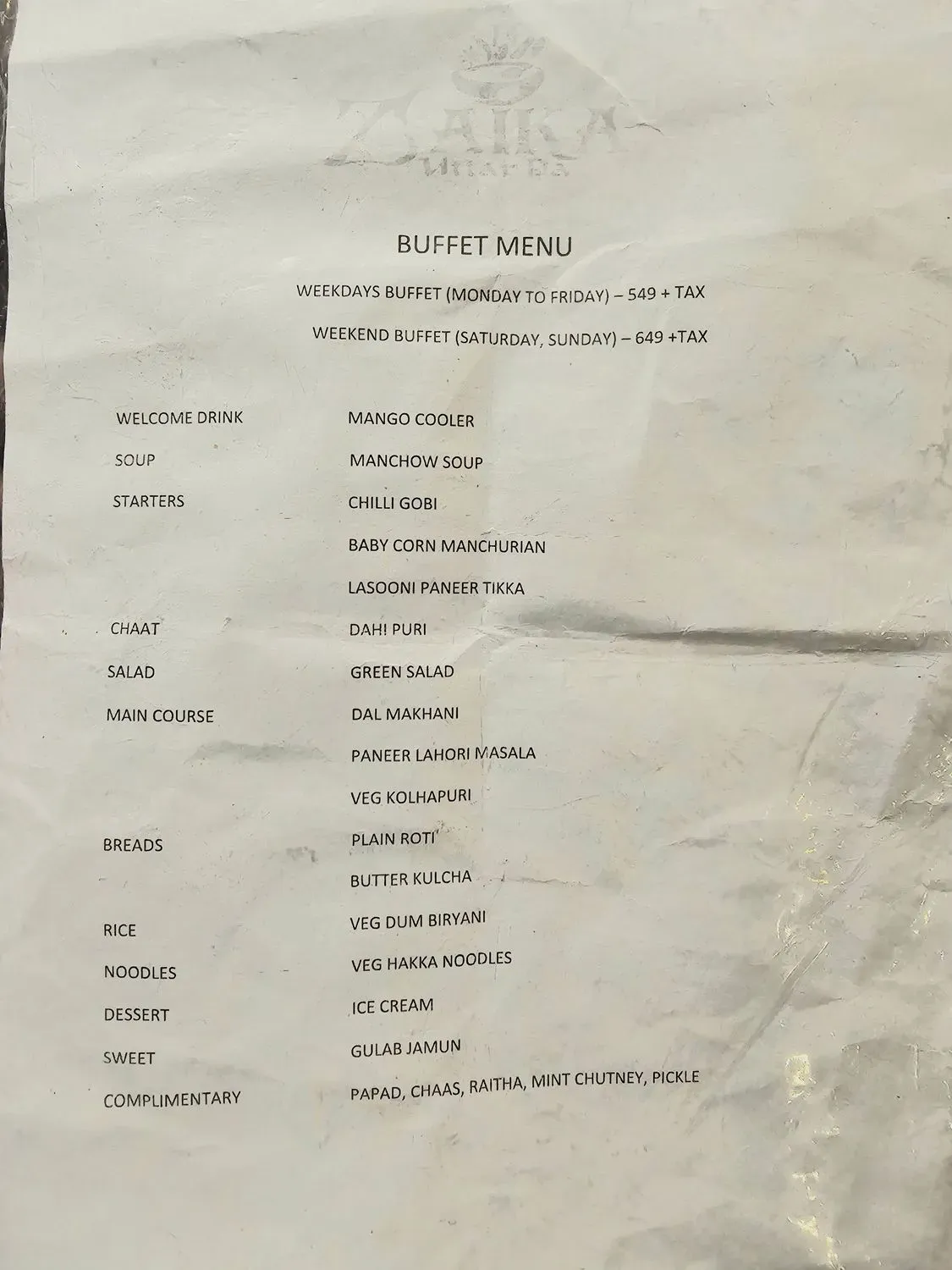 Menu 6