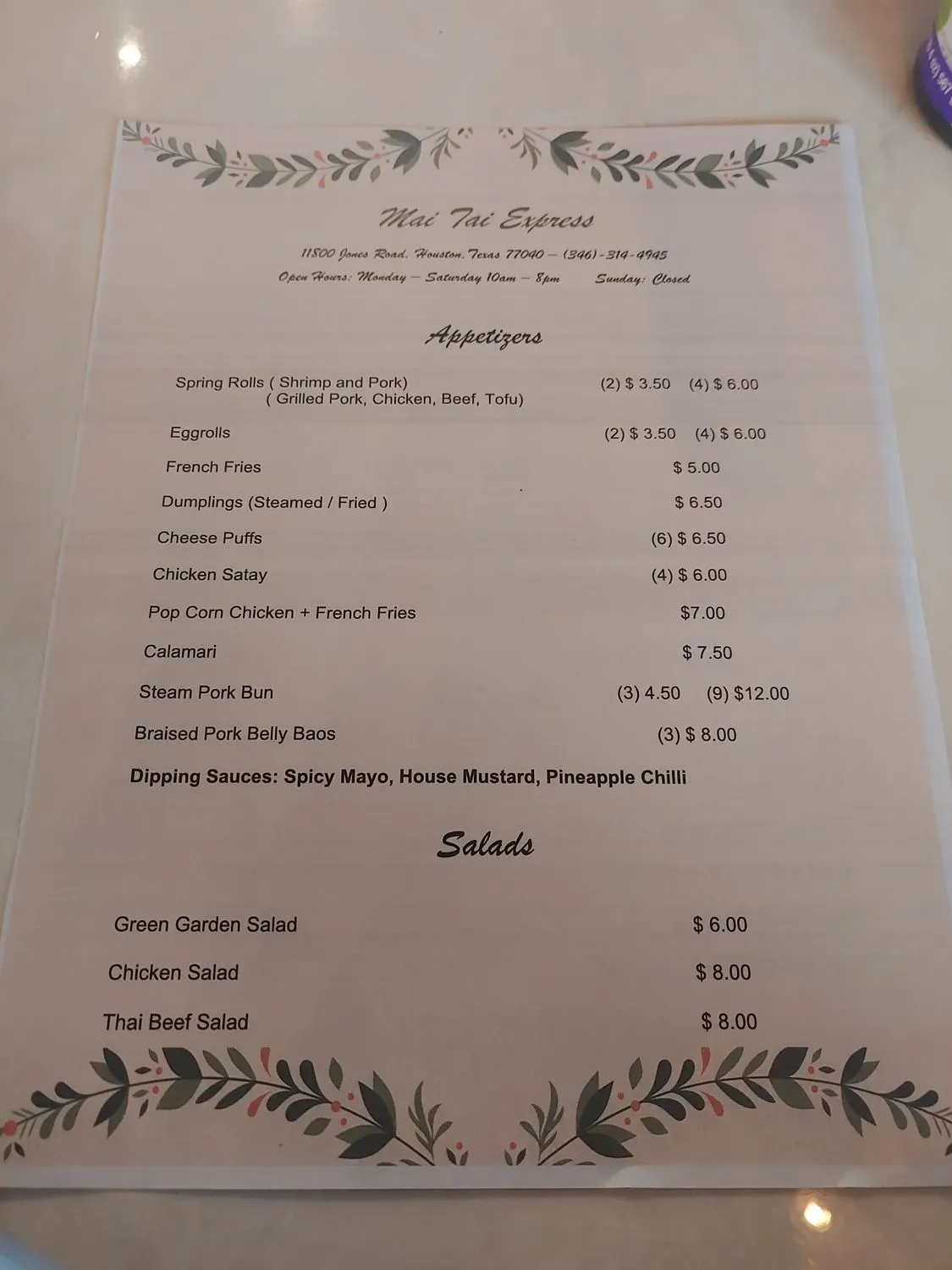 Menu 6