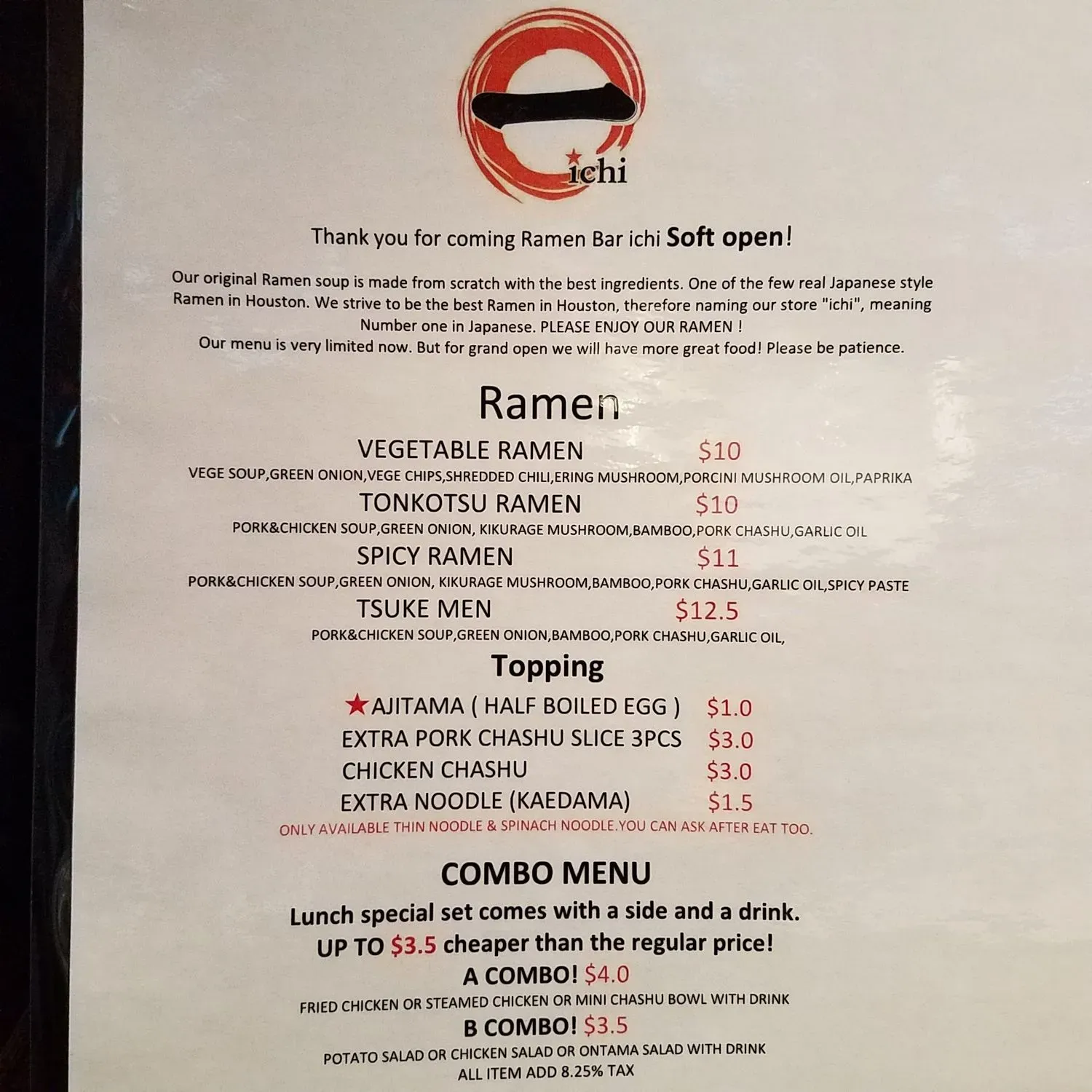 Menu 1