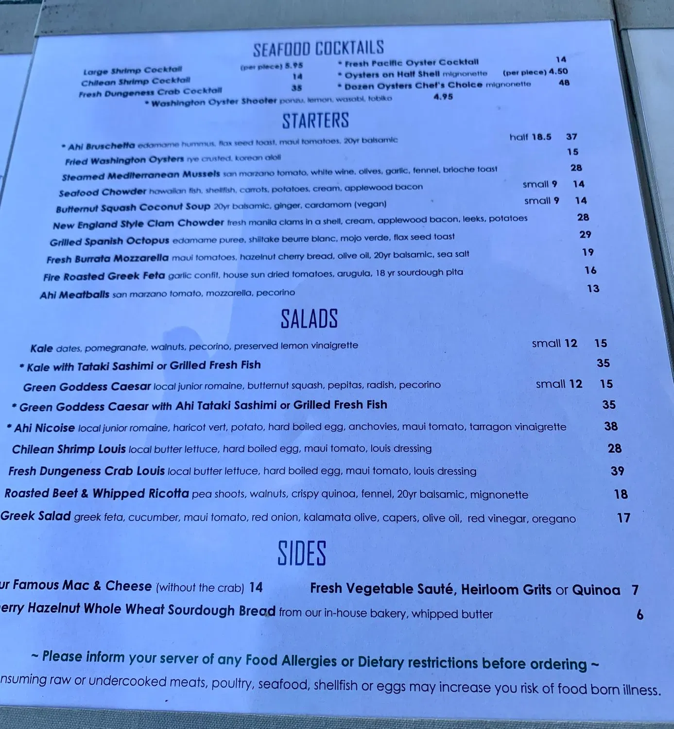 Menu 4