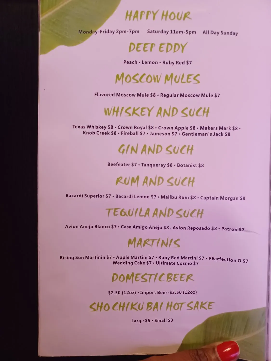 Menu 4