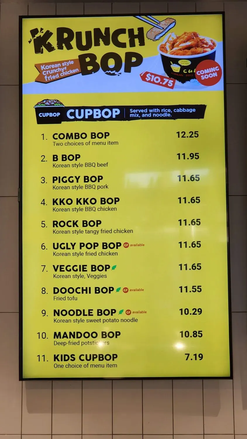 Menu 1