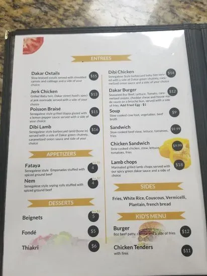 Menu 5