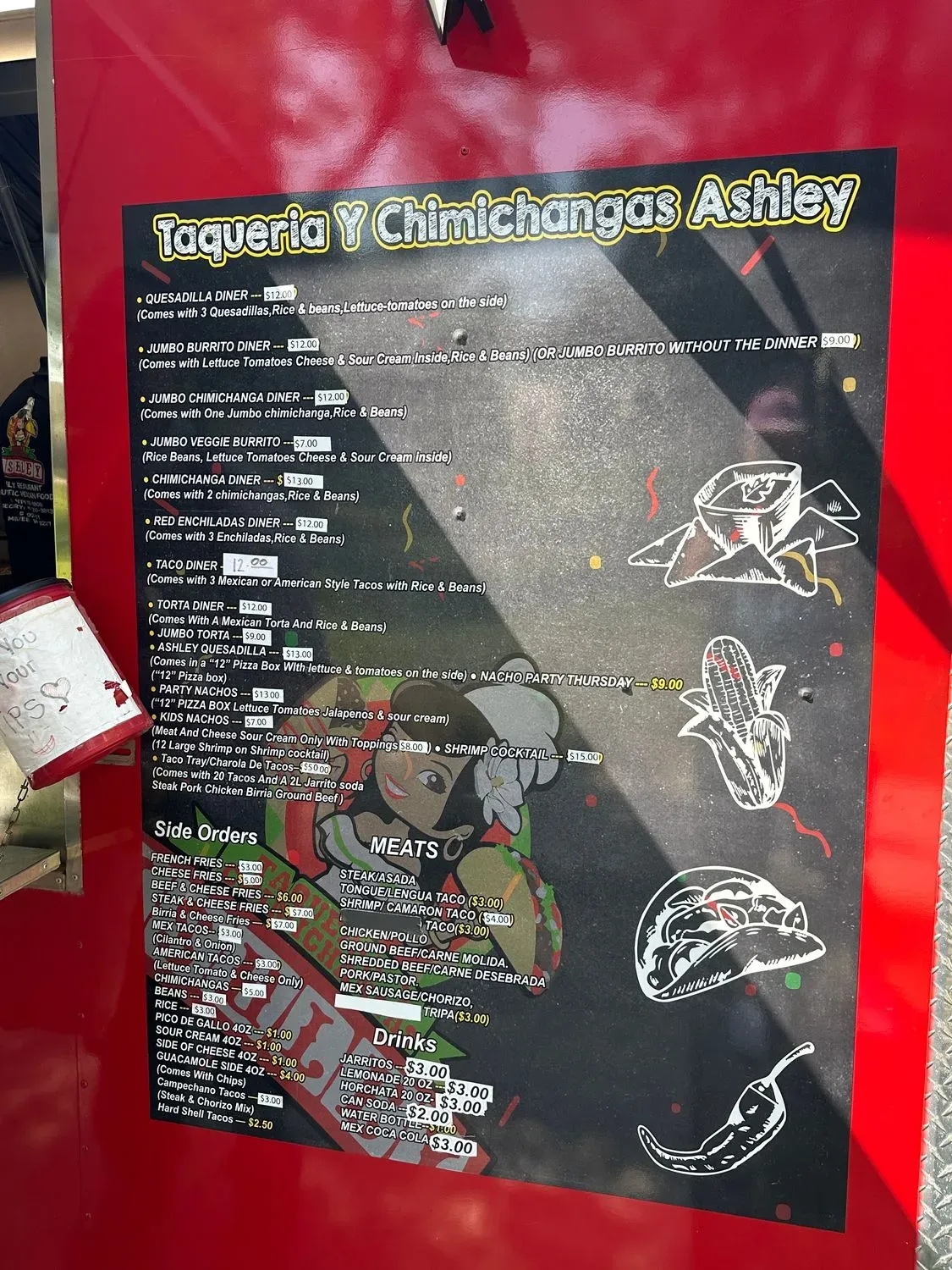 Taqueria Y Chimichangas Ashley Menu - Updated November 2025