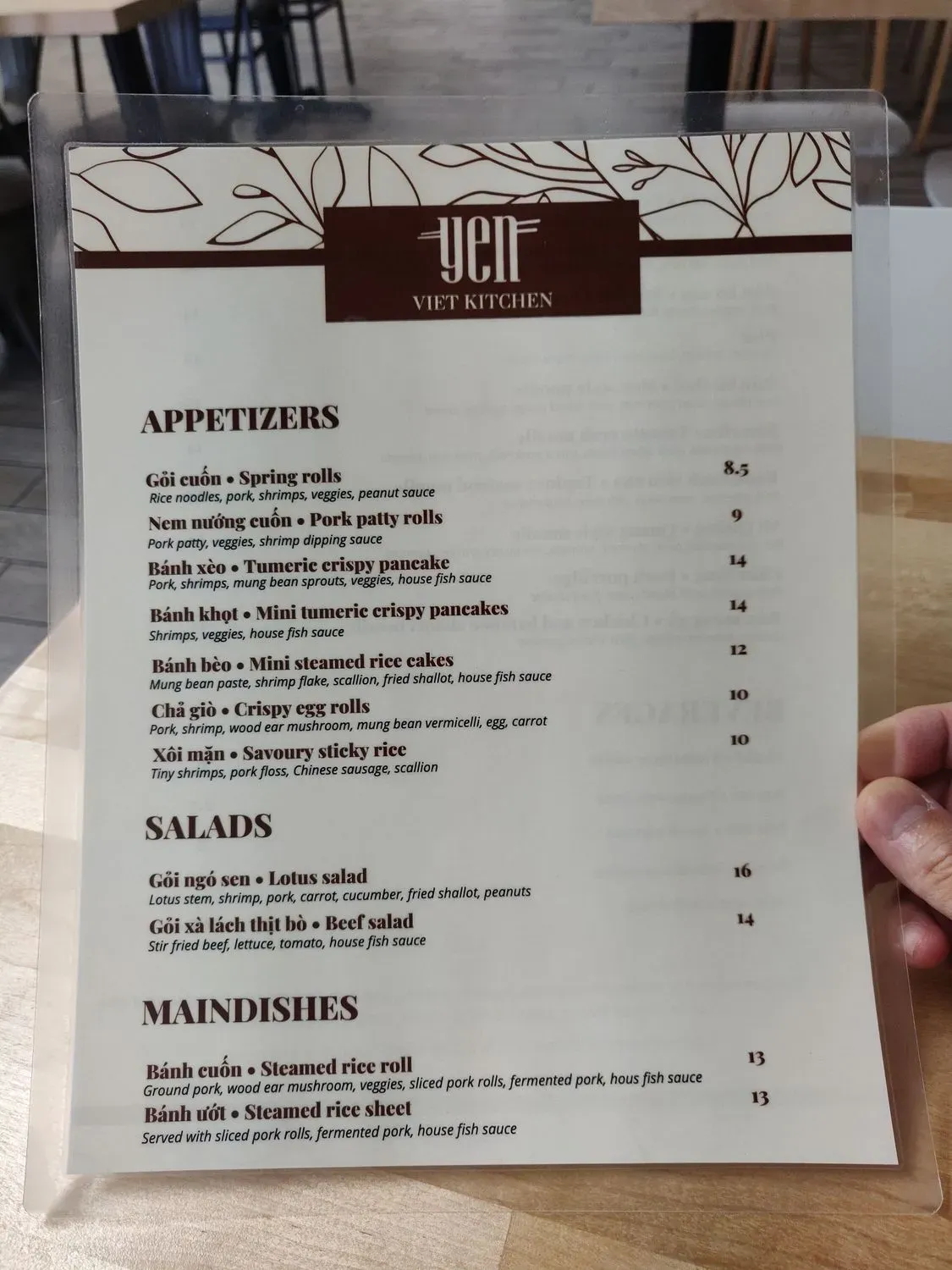 Menu 5