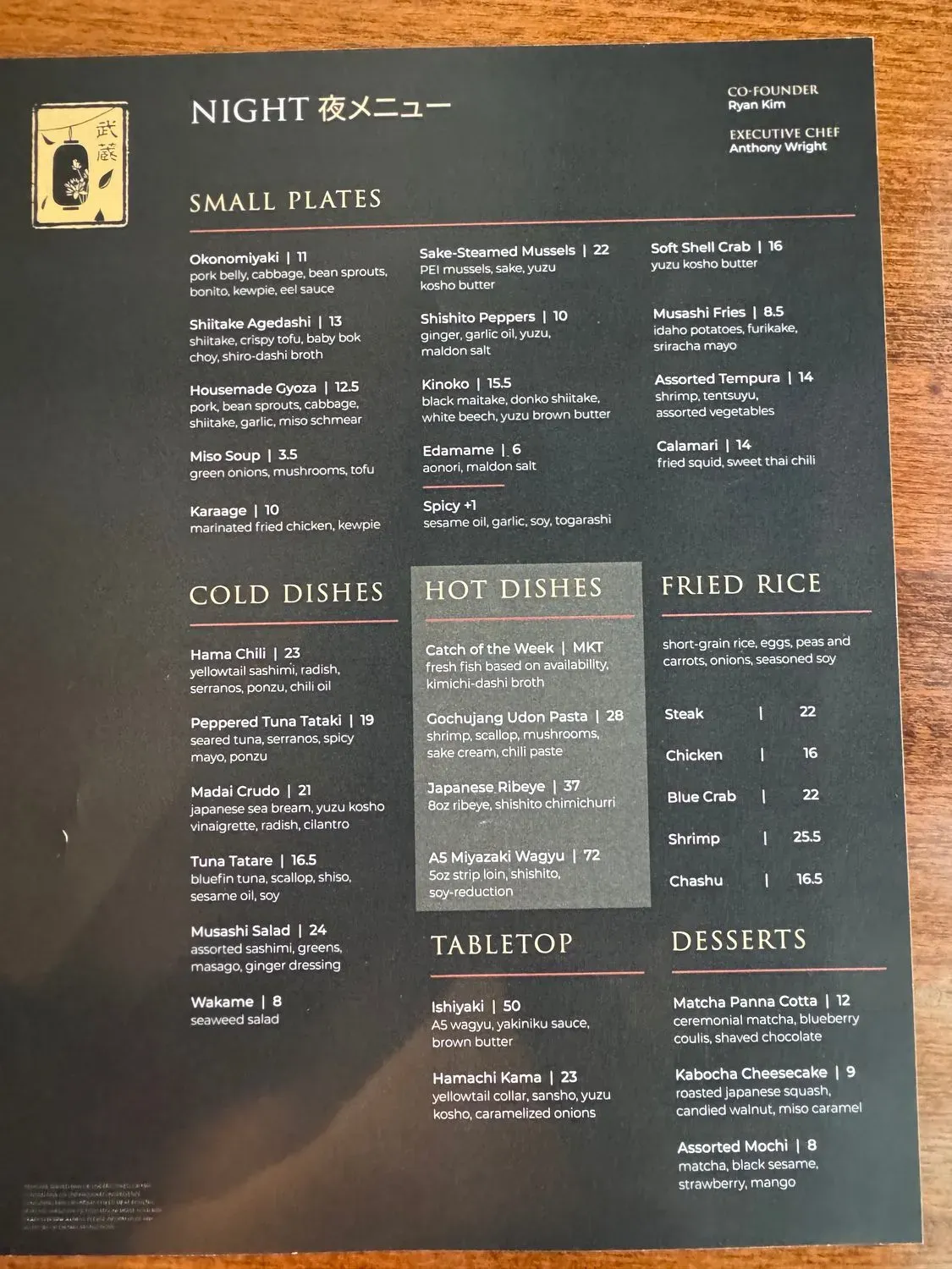 Menu 5