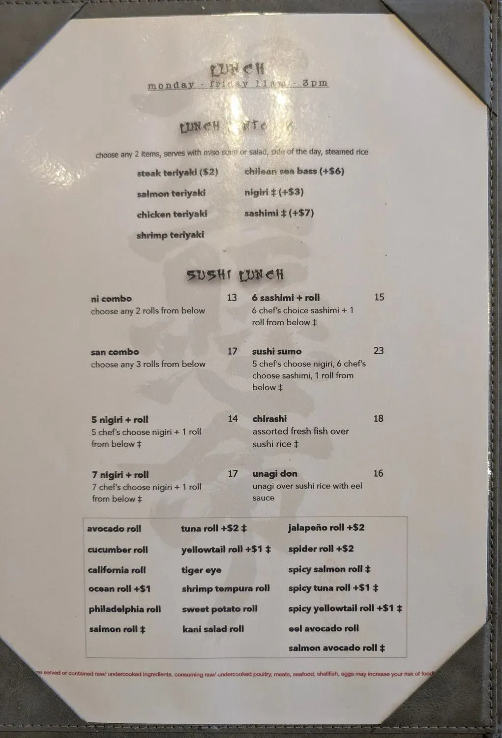 Menu 3