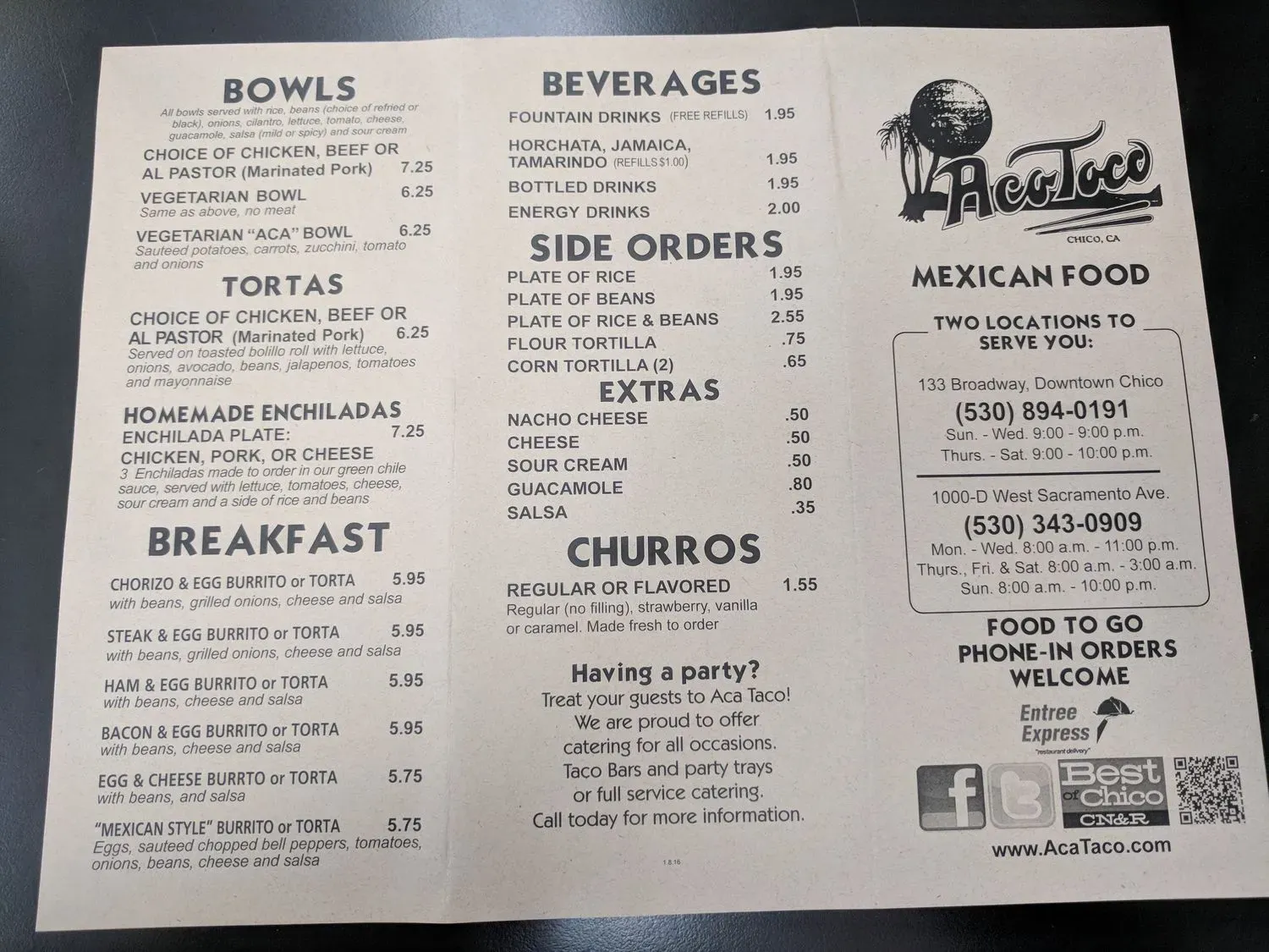 Menu 1