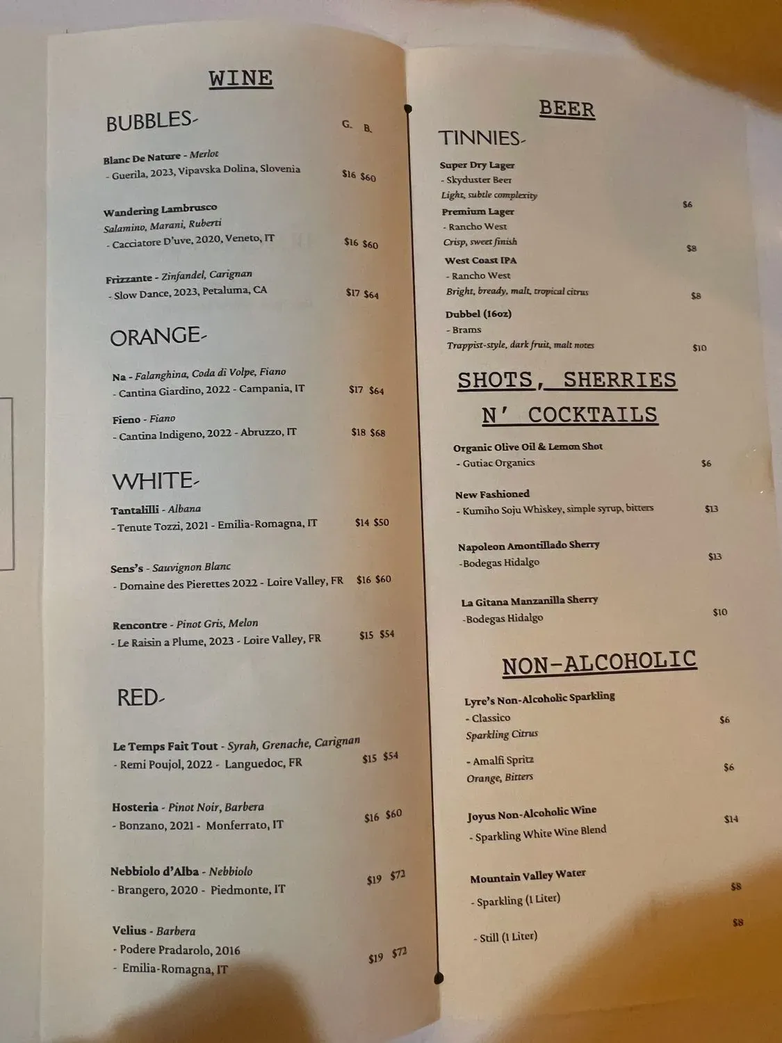 Menu 2