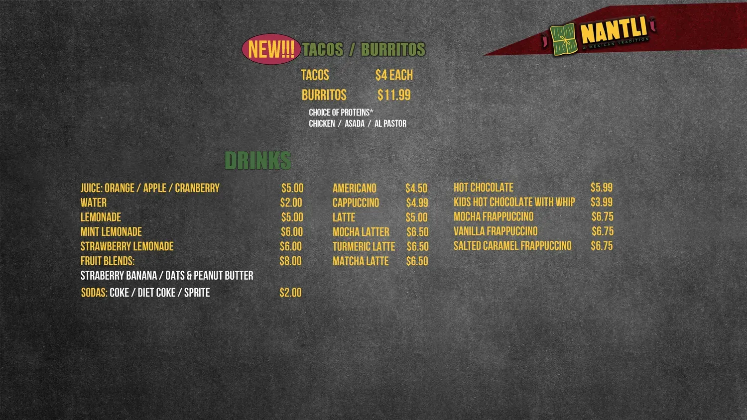 Menu 2