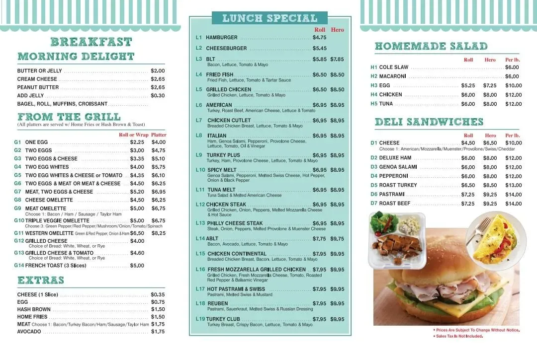 21 Deli and Grill Menu - Updated November 2025