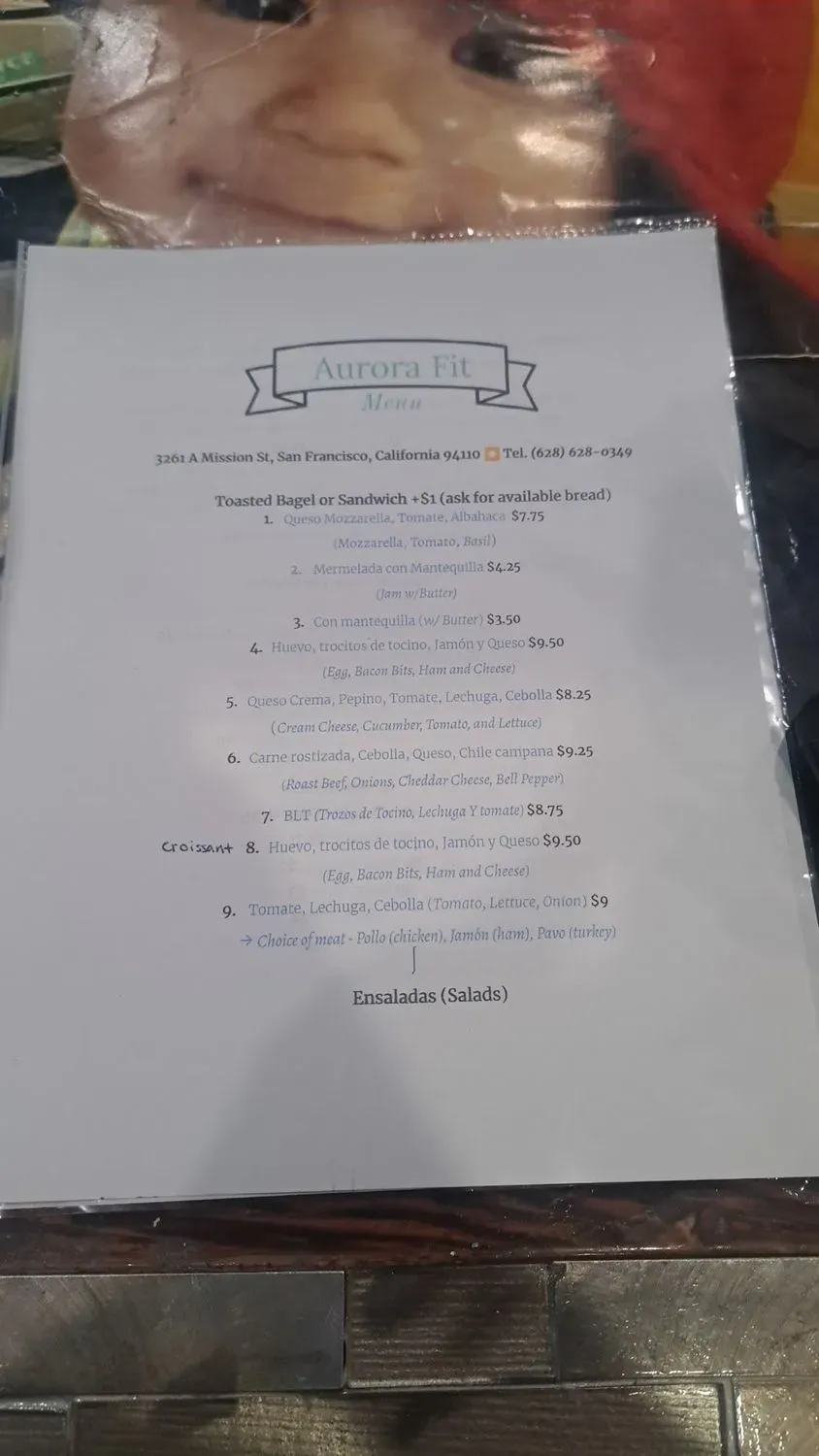 Menu 2