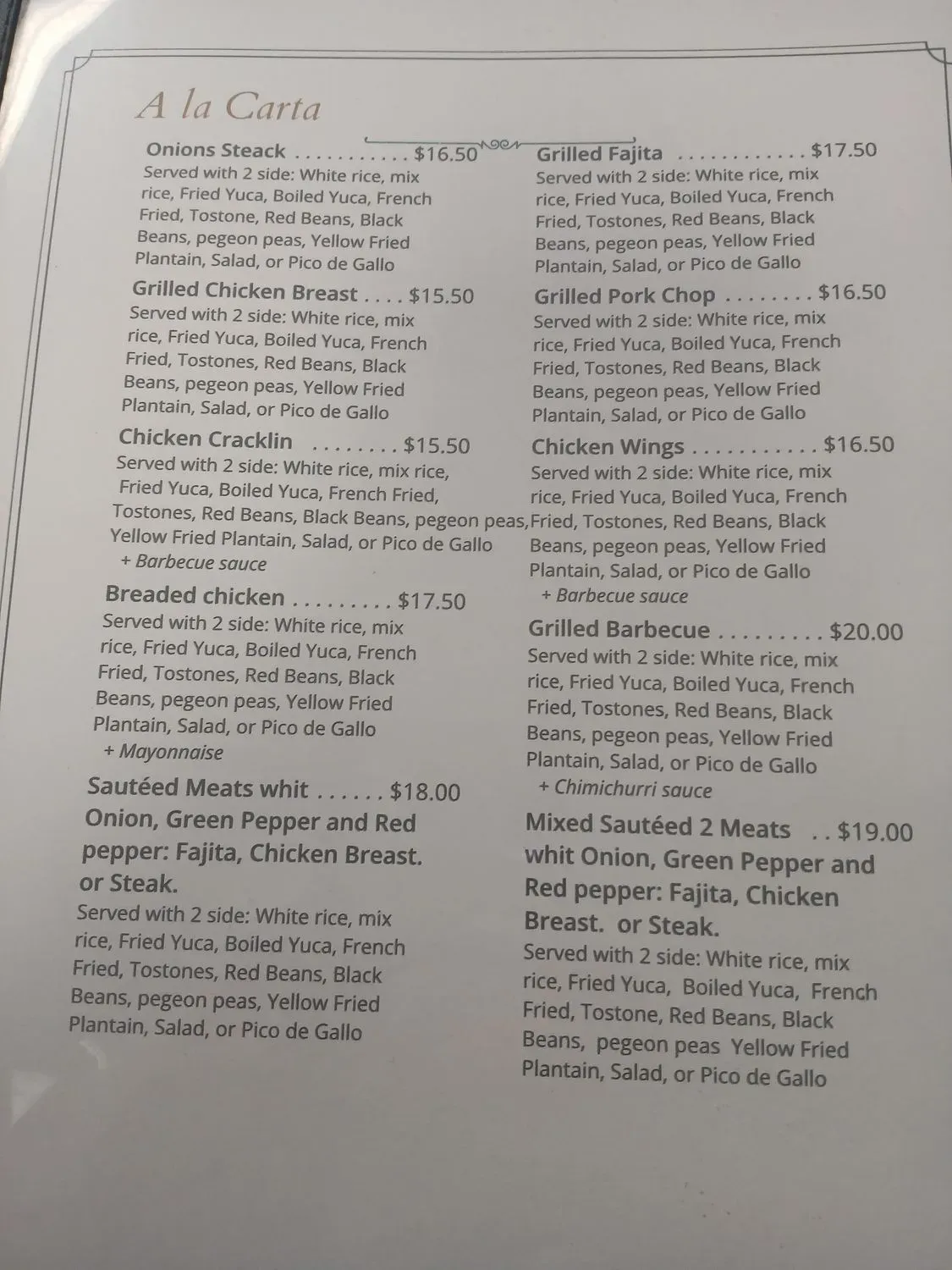 Menu 2