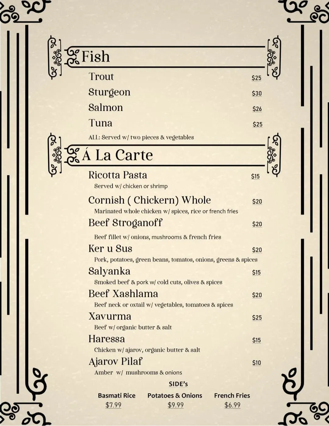 Menu 5