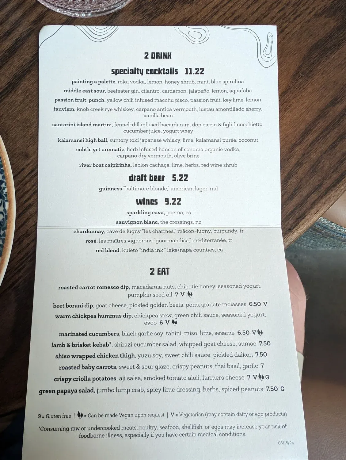 Menu 1