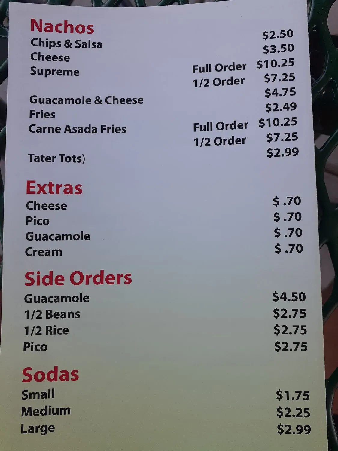 Menu 2