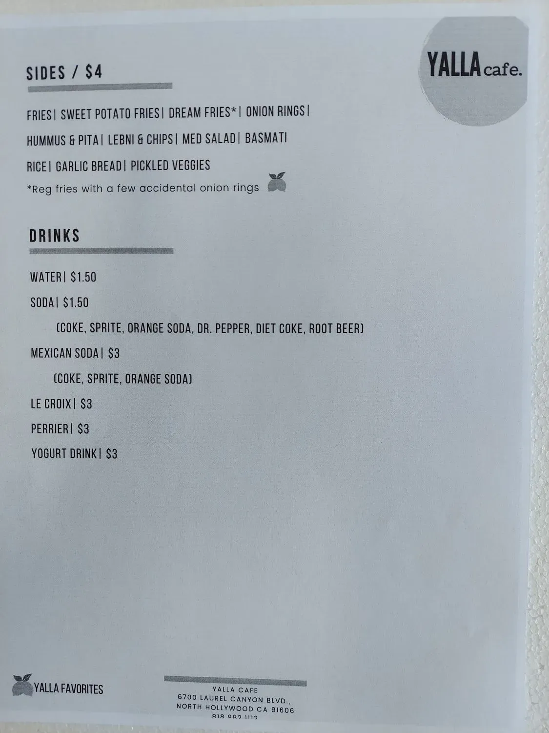 Menu 5