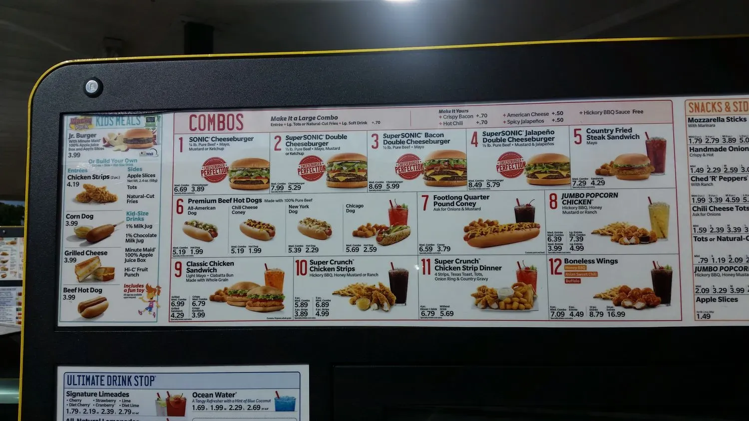 Sonic Drive-In Menu - Updated September 2025
