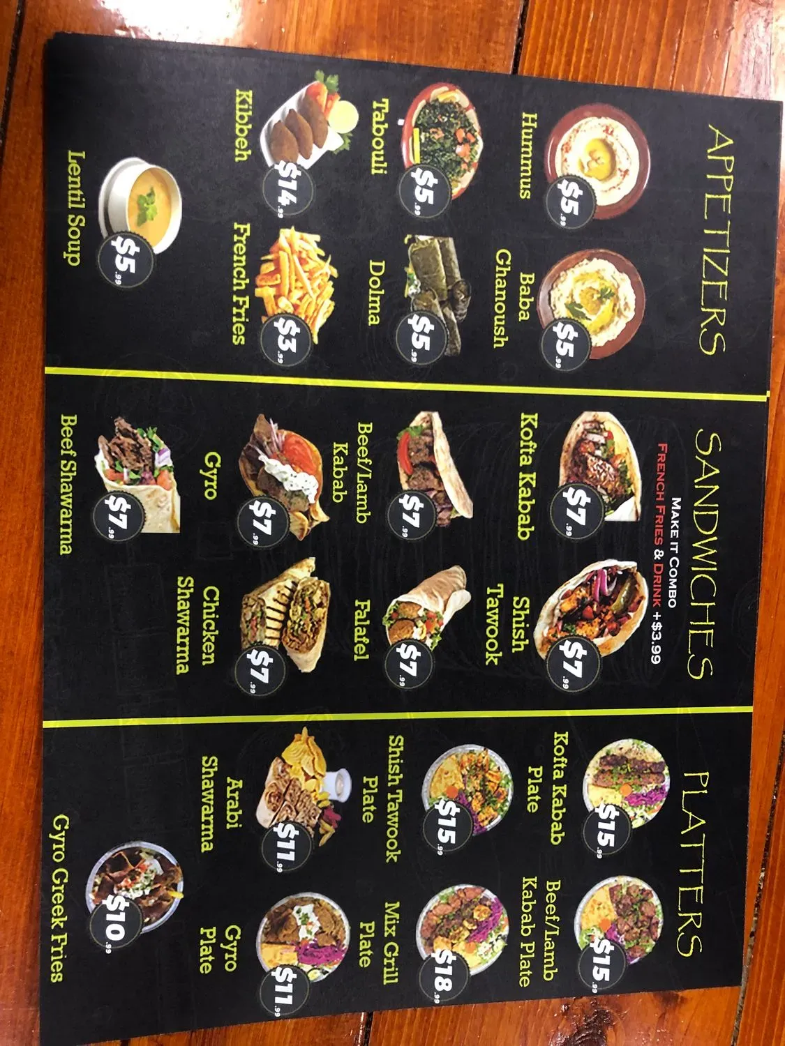 Menu 3