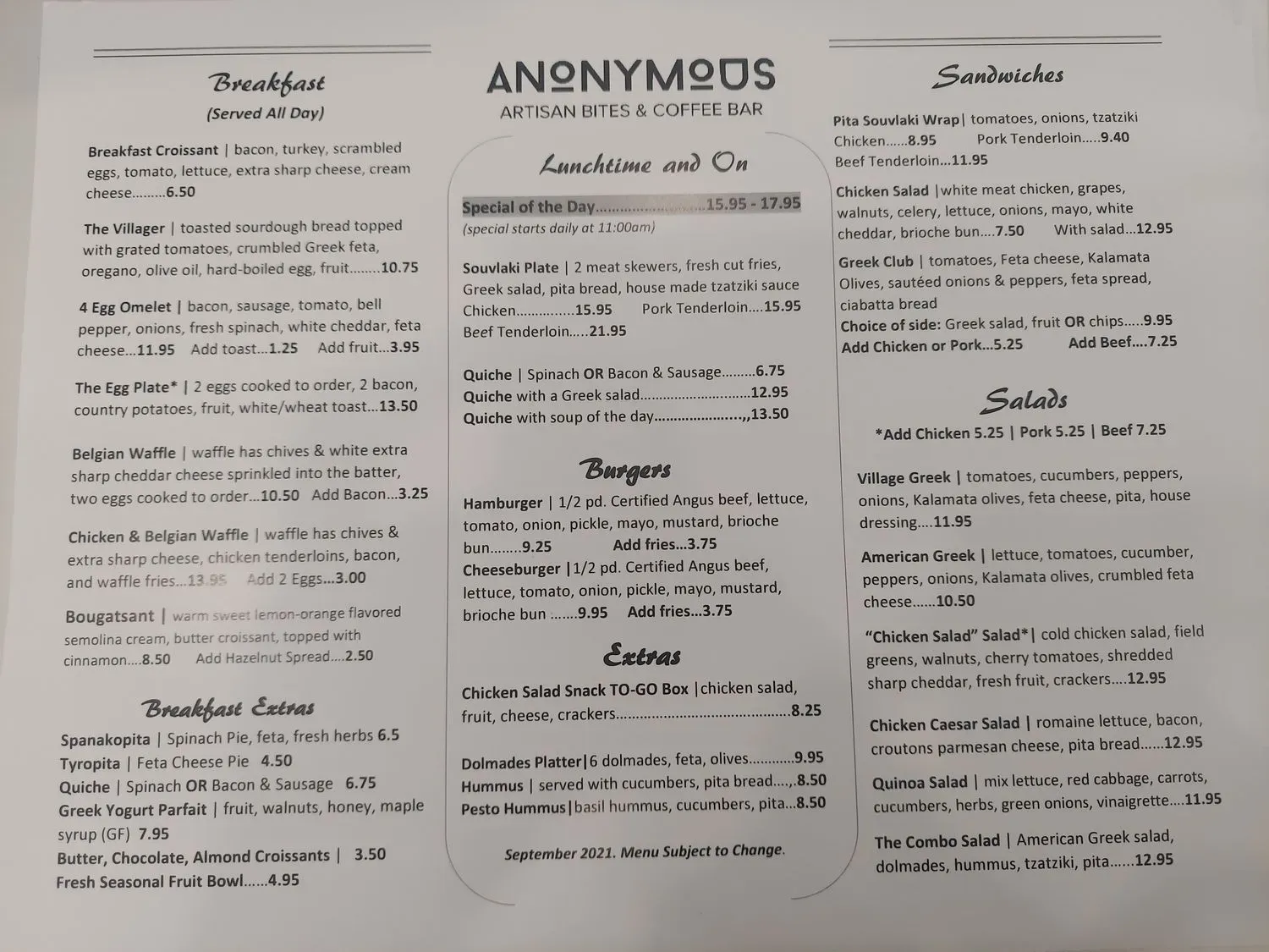 Menu 5