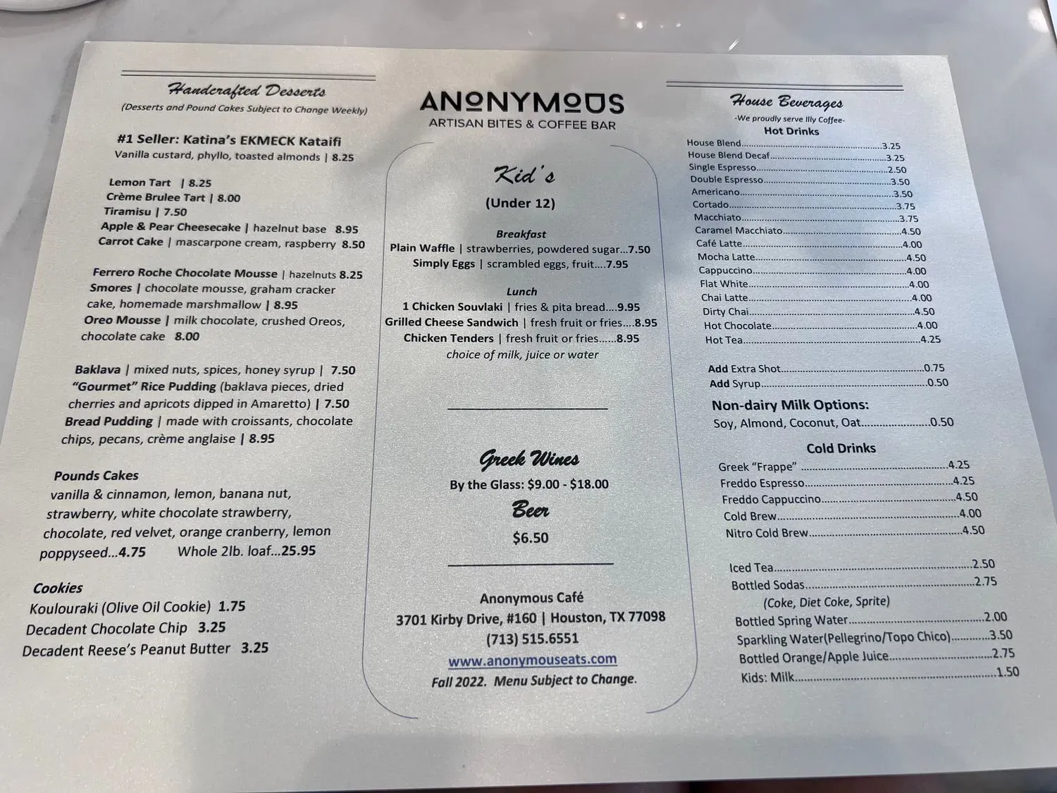 Menu 3