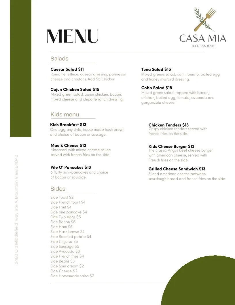 Menu 3