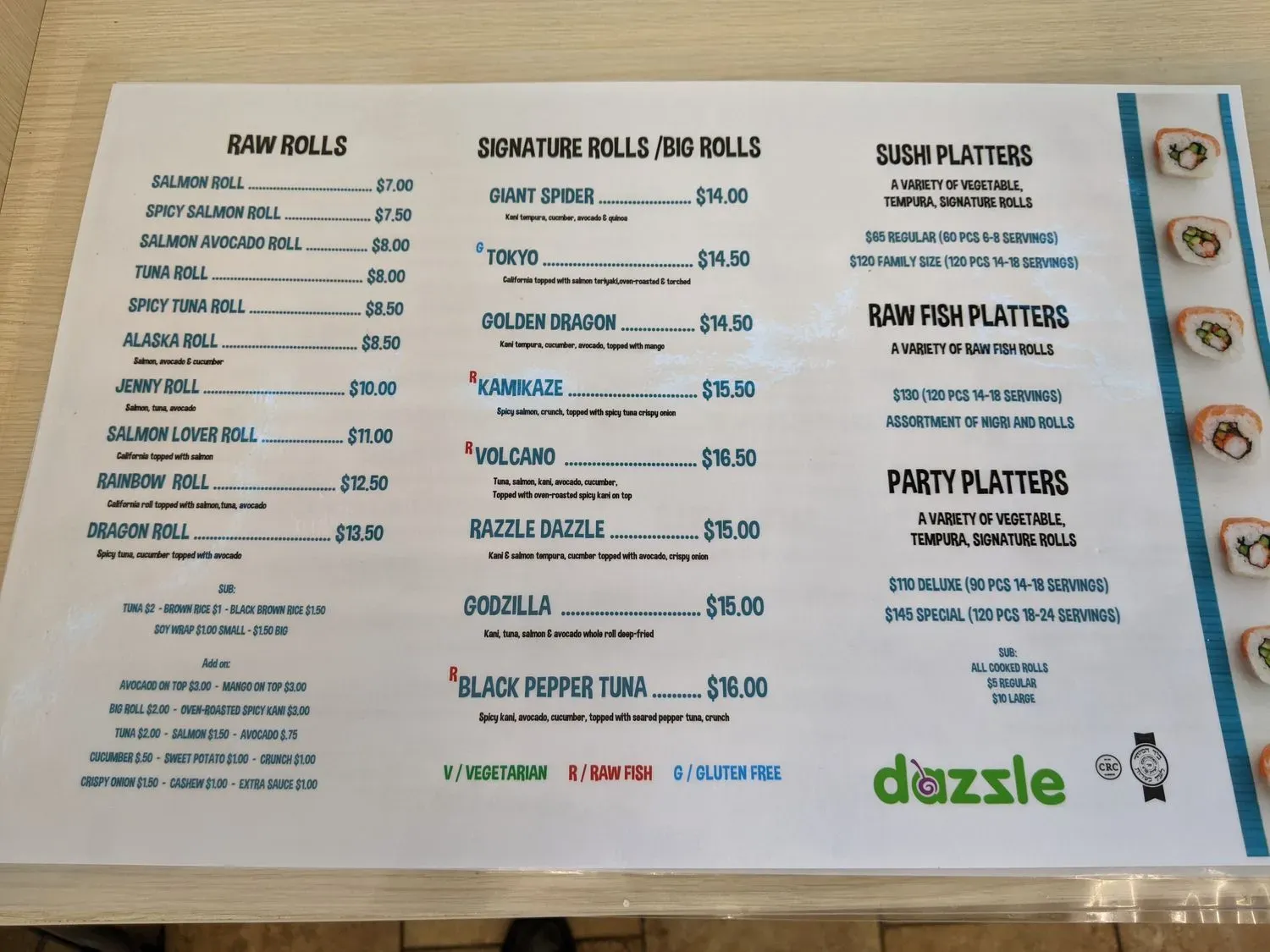 Menu 1