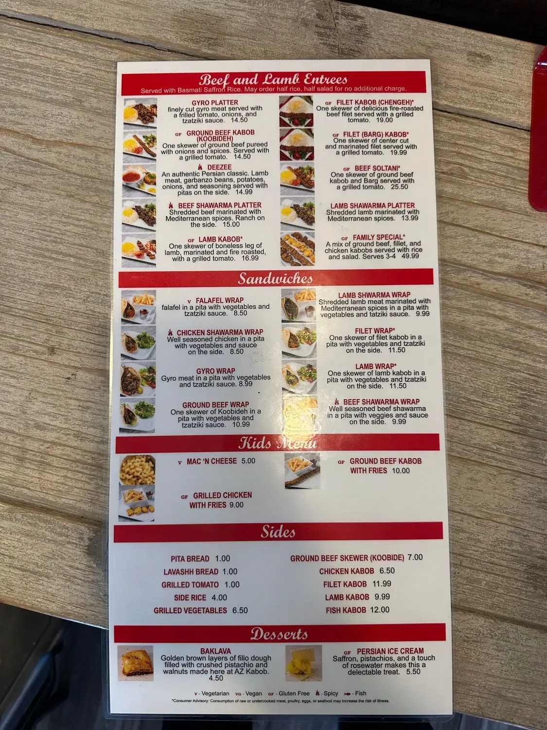 Menu 5