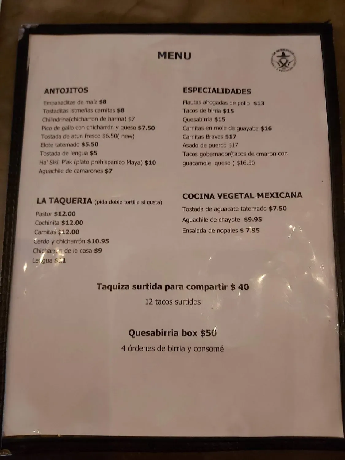 Menu 6