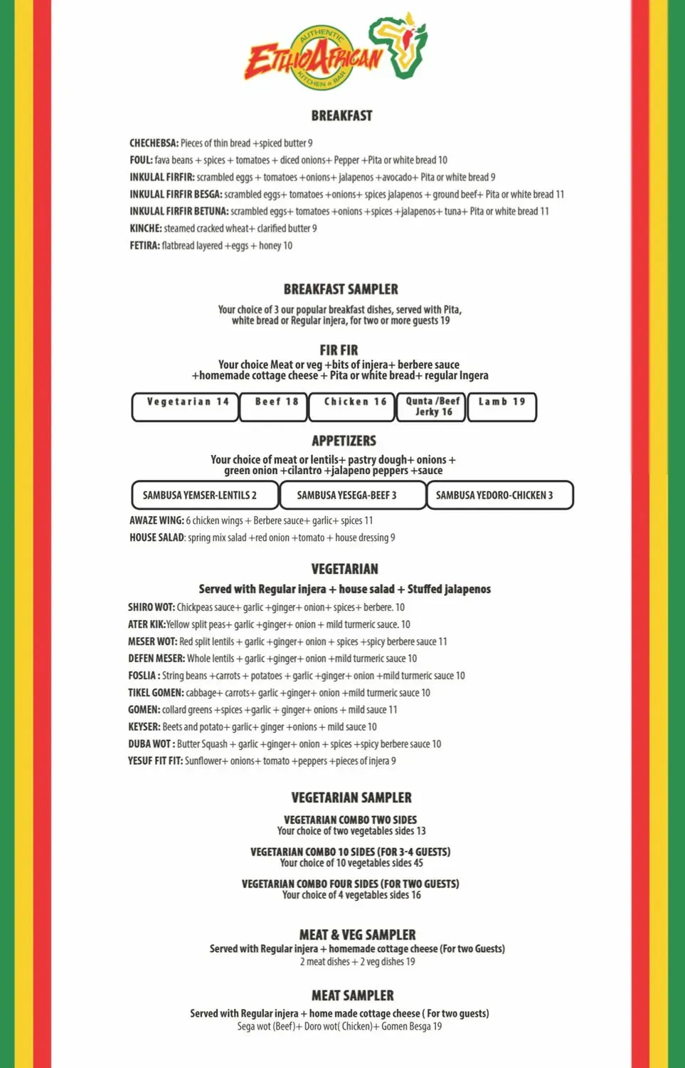 Menu 1