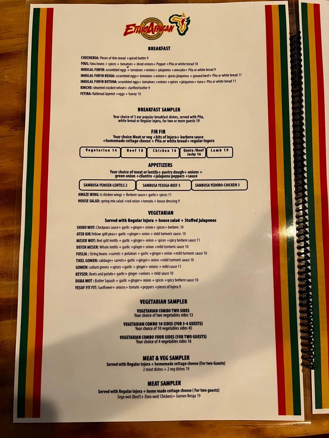 Menu 2