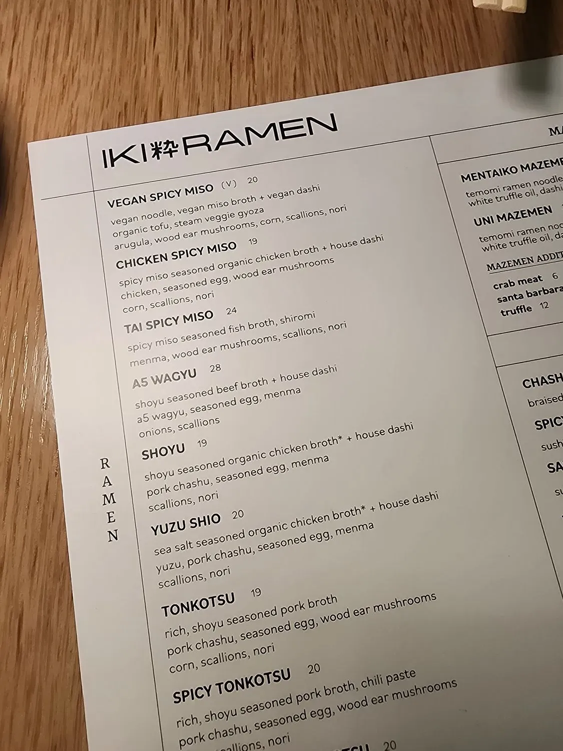 Menu 6