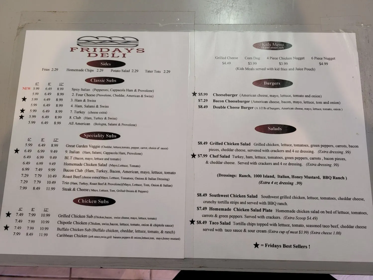 Menu 1