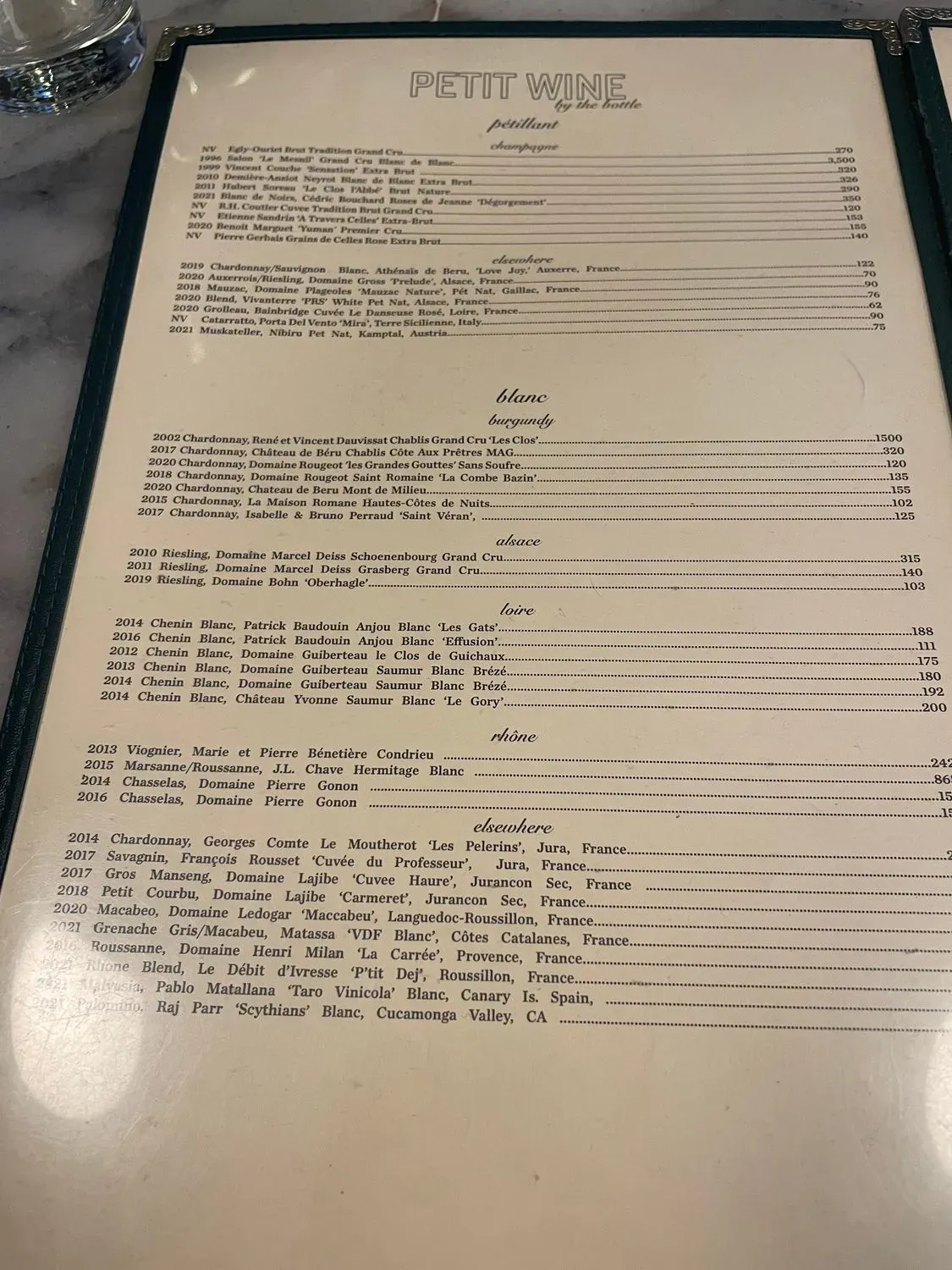 Menu 5