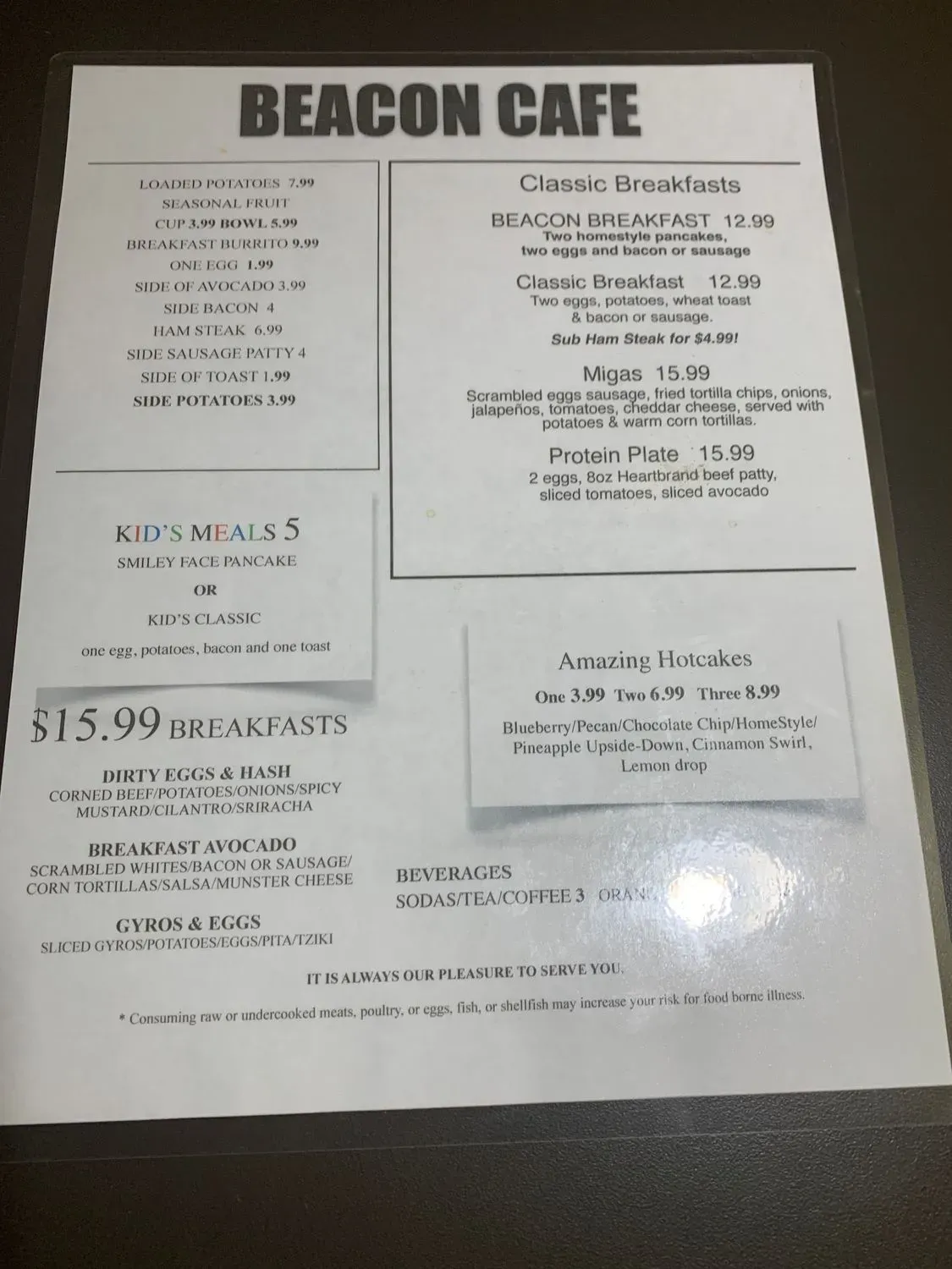 Menu 1