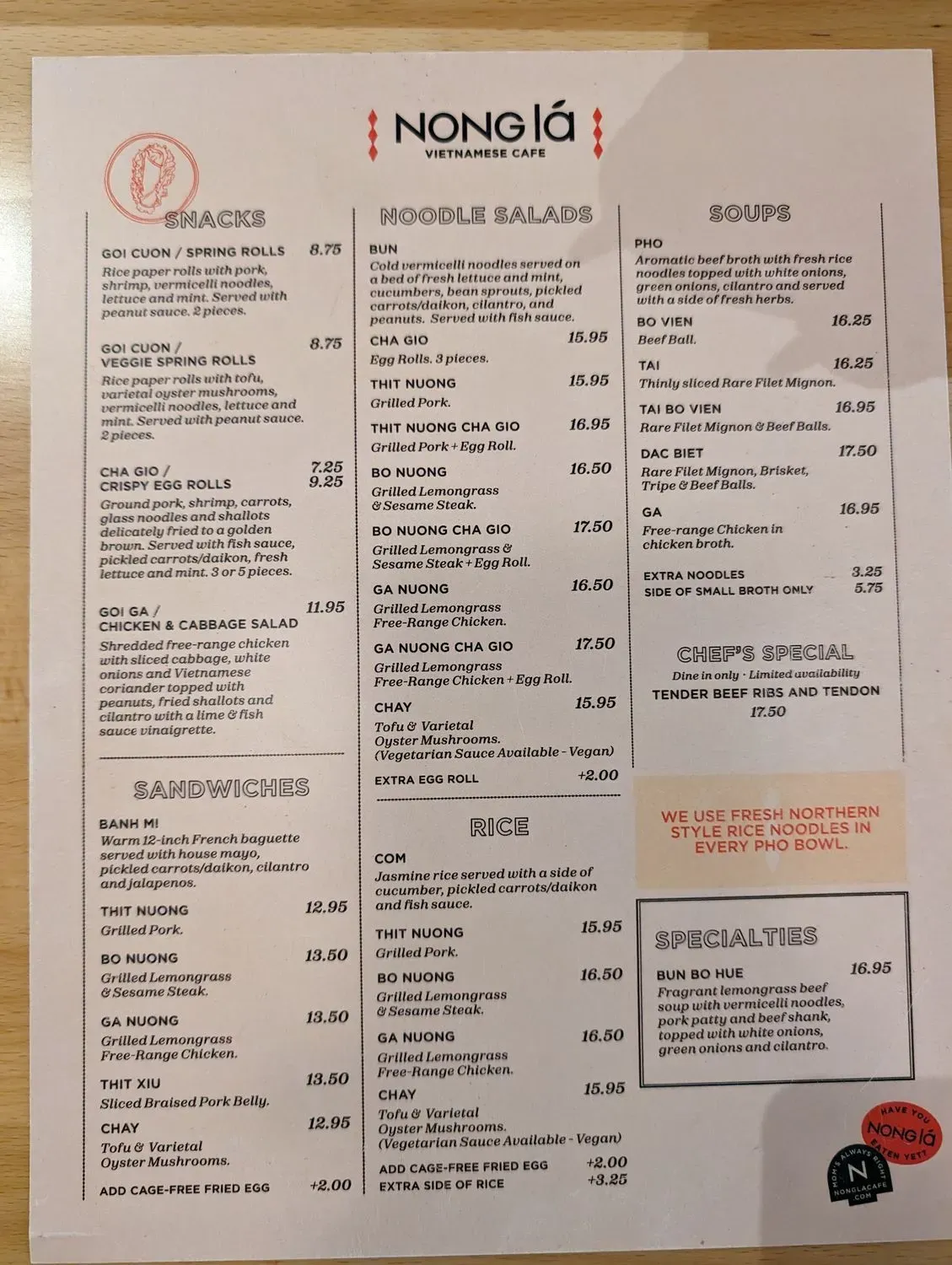 Menu 5