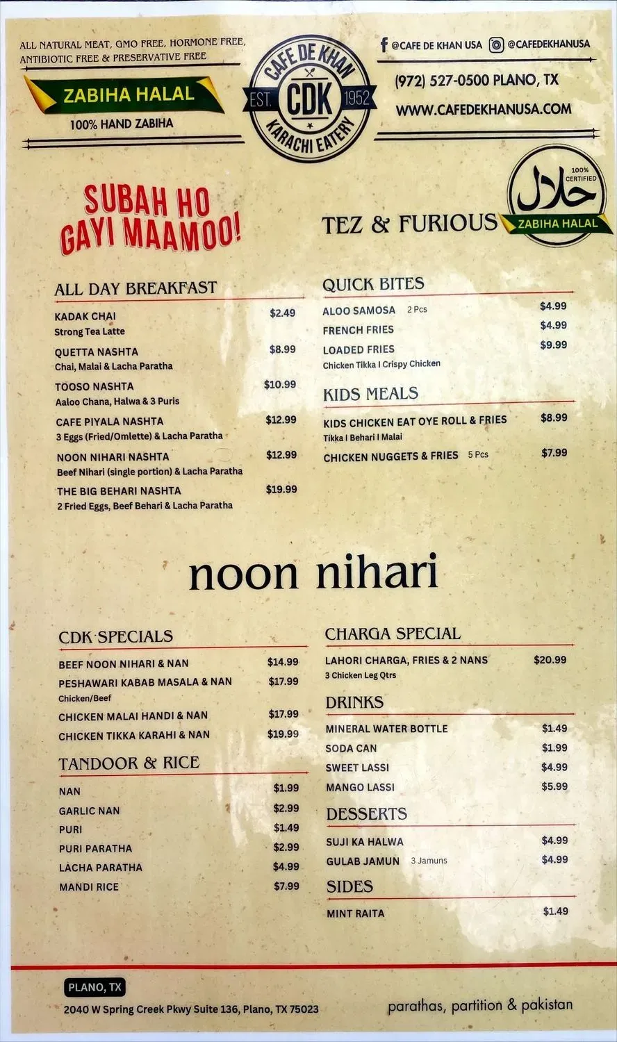 Menu 4