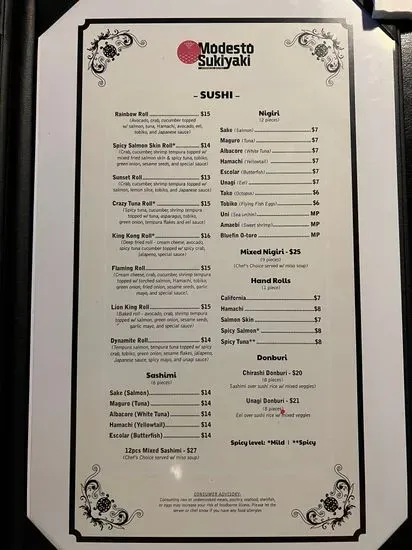 Menu 1