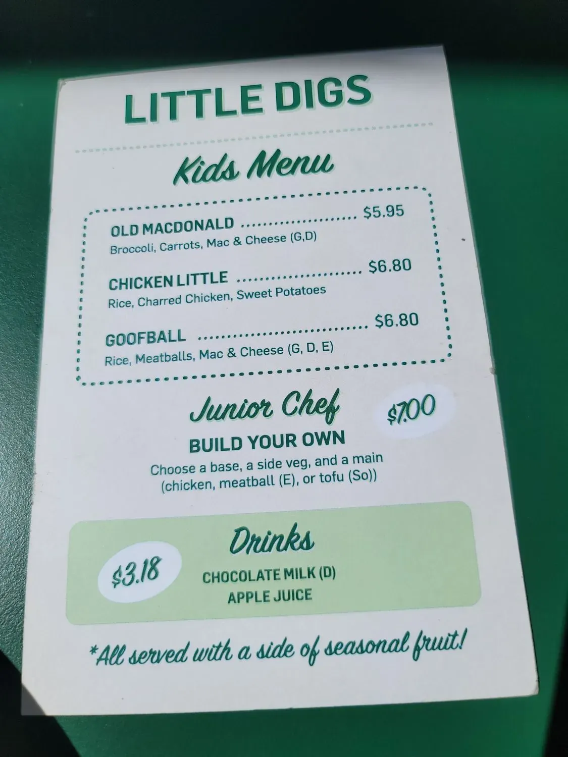 Menu 5