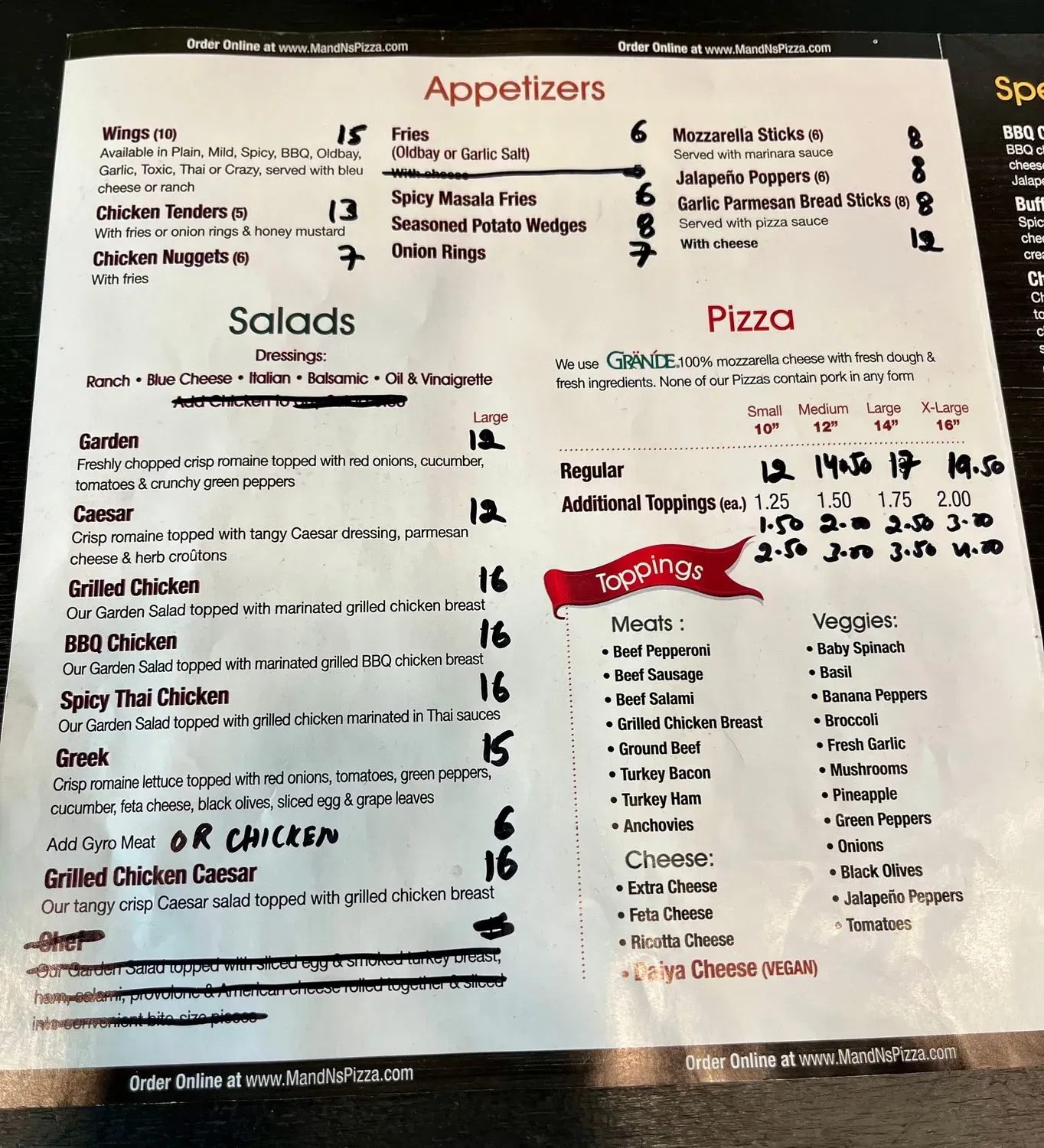 Menu 2