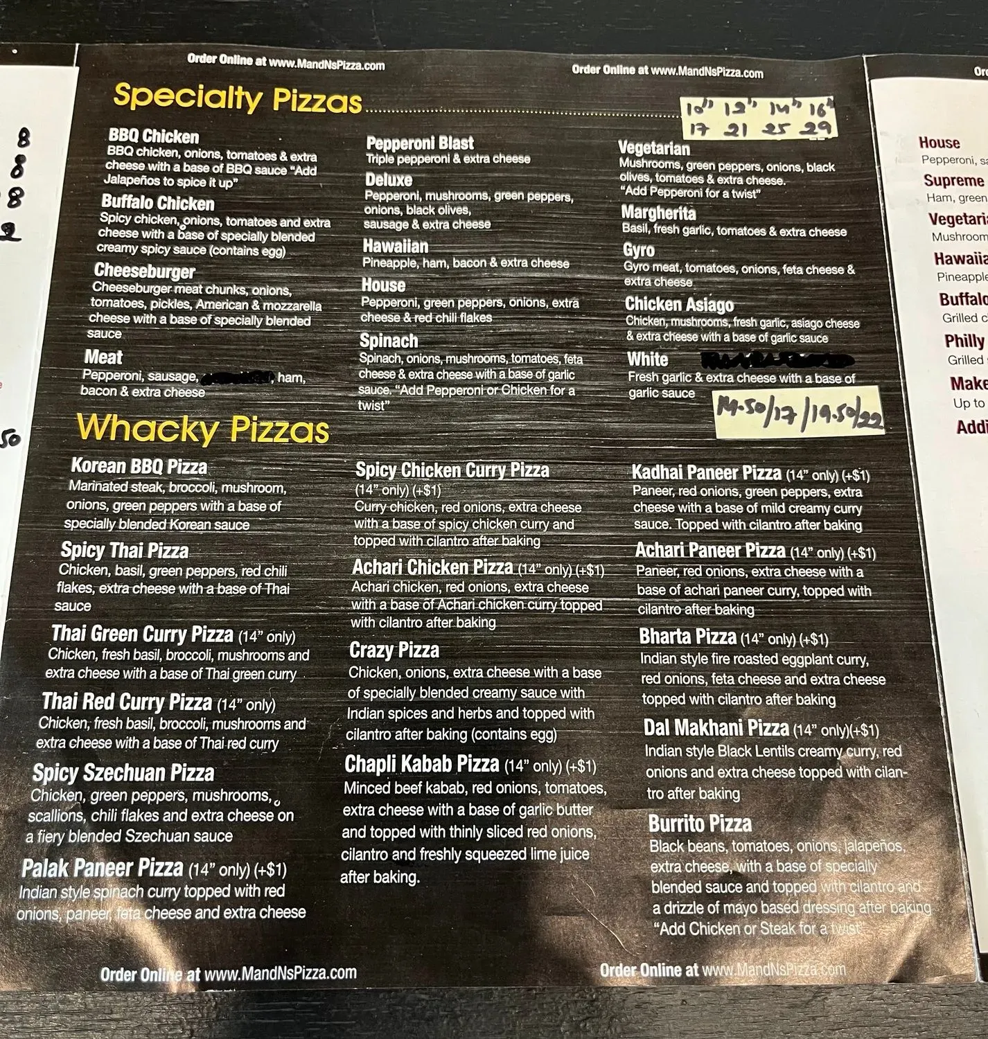 Menu 6