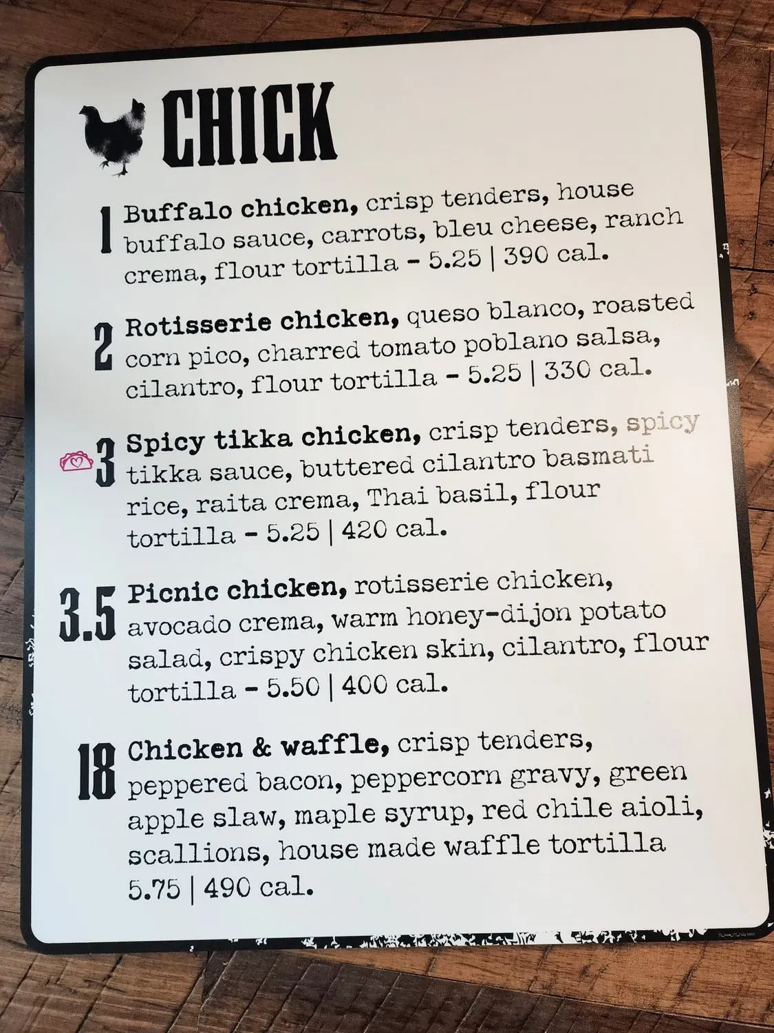 Menu 1